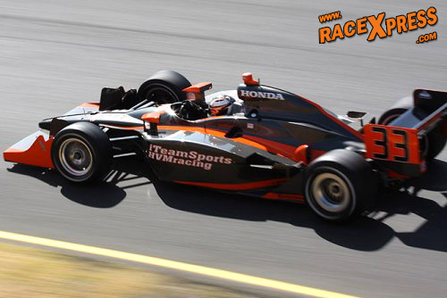 Robert Doornbos met de mooie HVM bolide